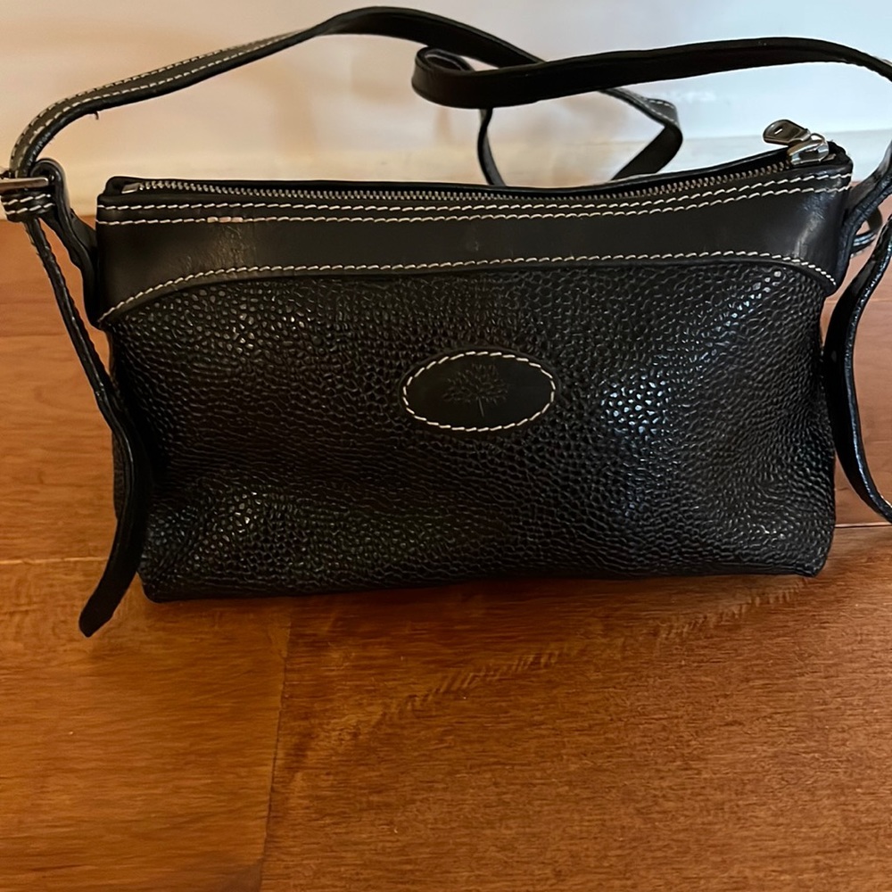 Mulberry Black Grained Shoulder Bag (Small)